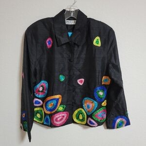 Tunique 100% Silk Going in Circles Jacket